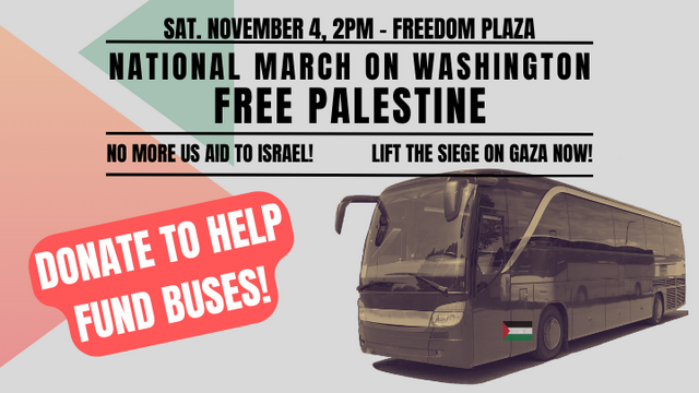 ATL buses to D.C. to Free Palestine!