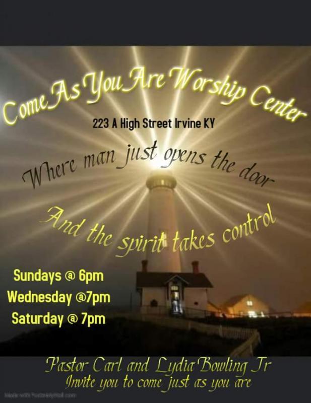 Come As You Are Worship Center Inc