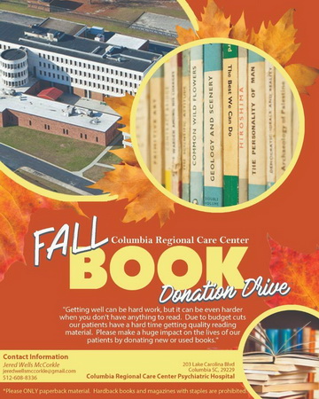 Columbia Regional Care Center - Fall Book Donation Drive