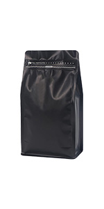 Muka 50 PCS 4 OZ Coffee Bag with Valve, Coffee Beans Storage Bags, 5.1 x 5.4 x 3 Inch, FDA Compliant