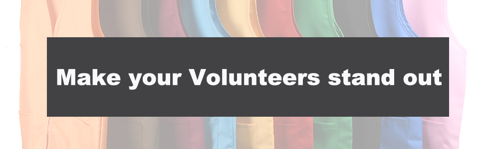 TOPTIE Adult Volunteer Activity Vest Supermarket Uniform Vests Clerk Workwear