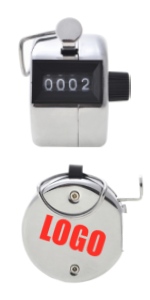 Personalized Color Imprint 5 Units Desk Mount Tally Counter, Manual People Counter Clicker