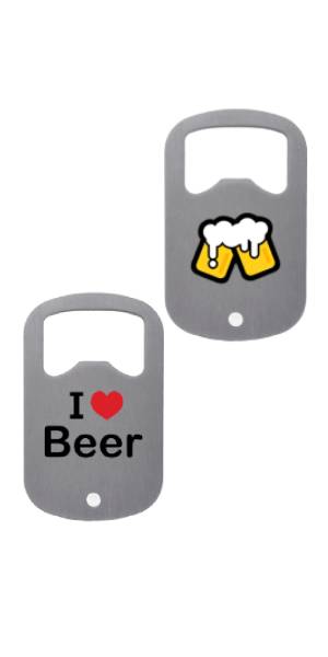 Aspire Custom Color Imprint Dog Tag Bottle Opener Stainless Steel Beer Can Opener Key Tag Bar Tool Accessories
