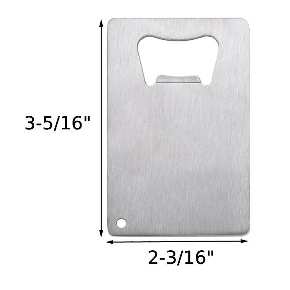 Aspire Credit Card Bottle Openers Stainless Steel Beer Cap Business Card Bottle Opener Size Fit for Your Wallet