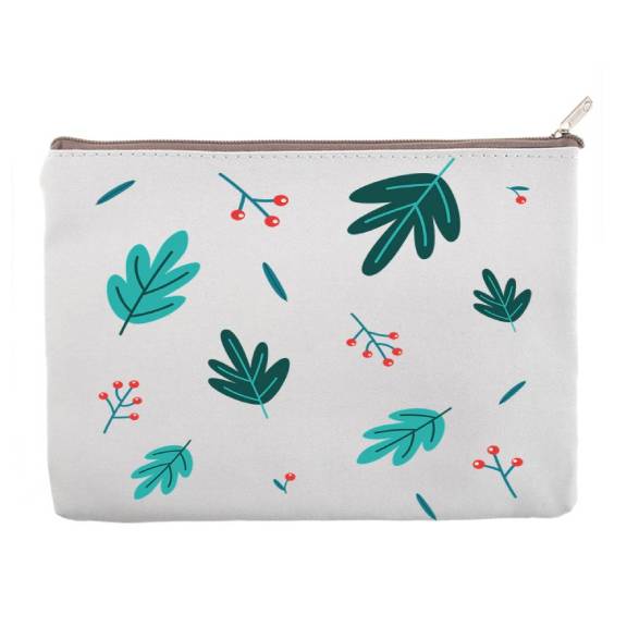Aspire Blank / Custom Canvas Cosmetic Bag with Lining, DIY Craft Pouch, 6-3/4 x 4-3/4 Inch