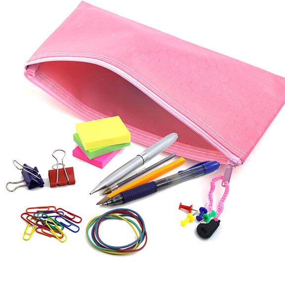 Aspire Custom Zipper Bag, 9" x 4-1/2" Waterproof Pencil Pouch, Customizable Pencil Bag