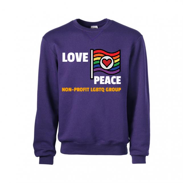 love and peace sweatshirt