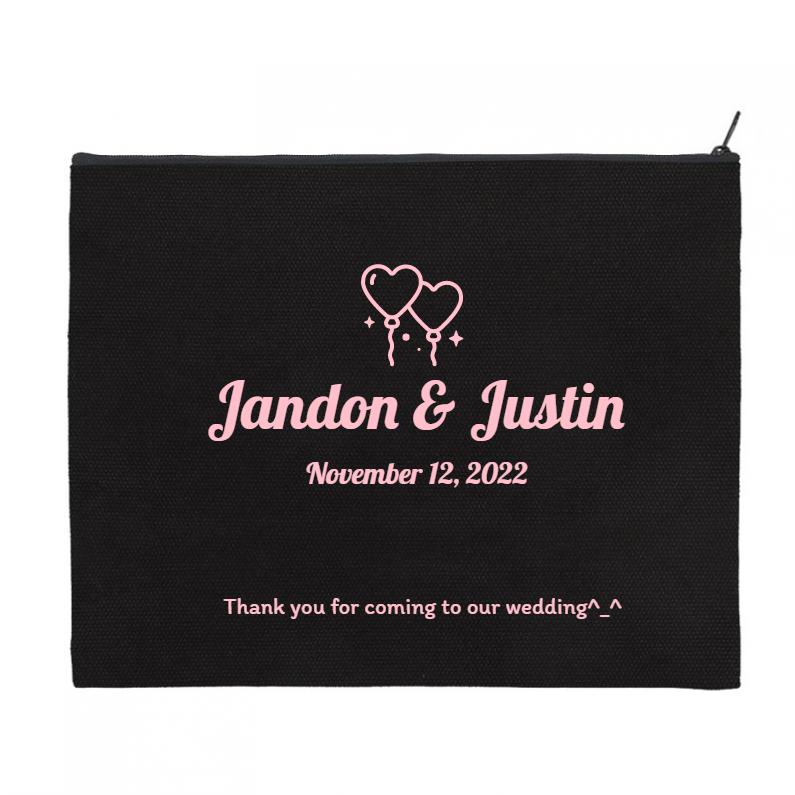 cosmetic bag design template for wedding