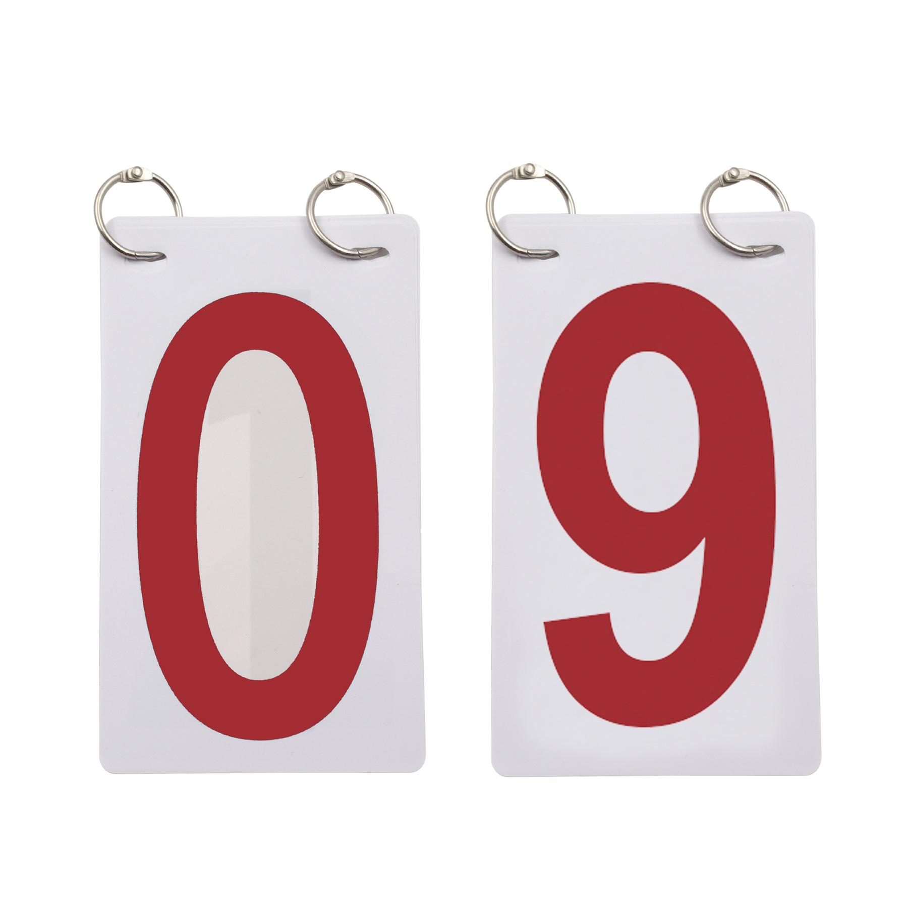 GOGO 6 Sets Score Reporter Number Flip Chart for Scoreboard 0-9 Replacement Cards