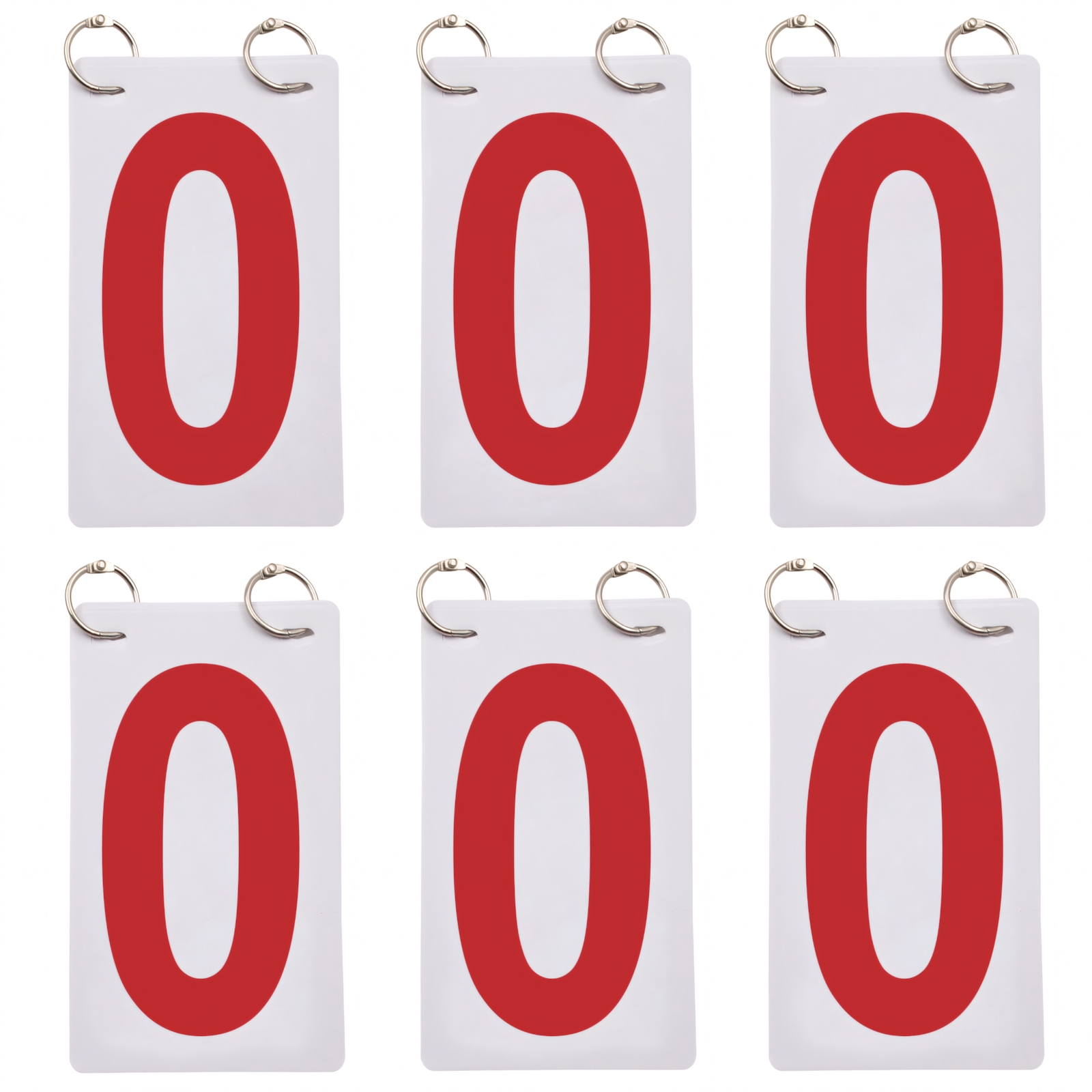 Plastic Flip Score Reporter GOGO Double Sides Replacement Number Cards for Scoreboard