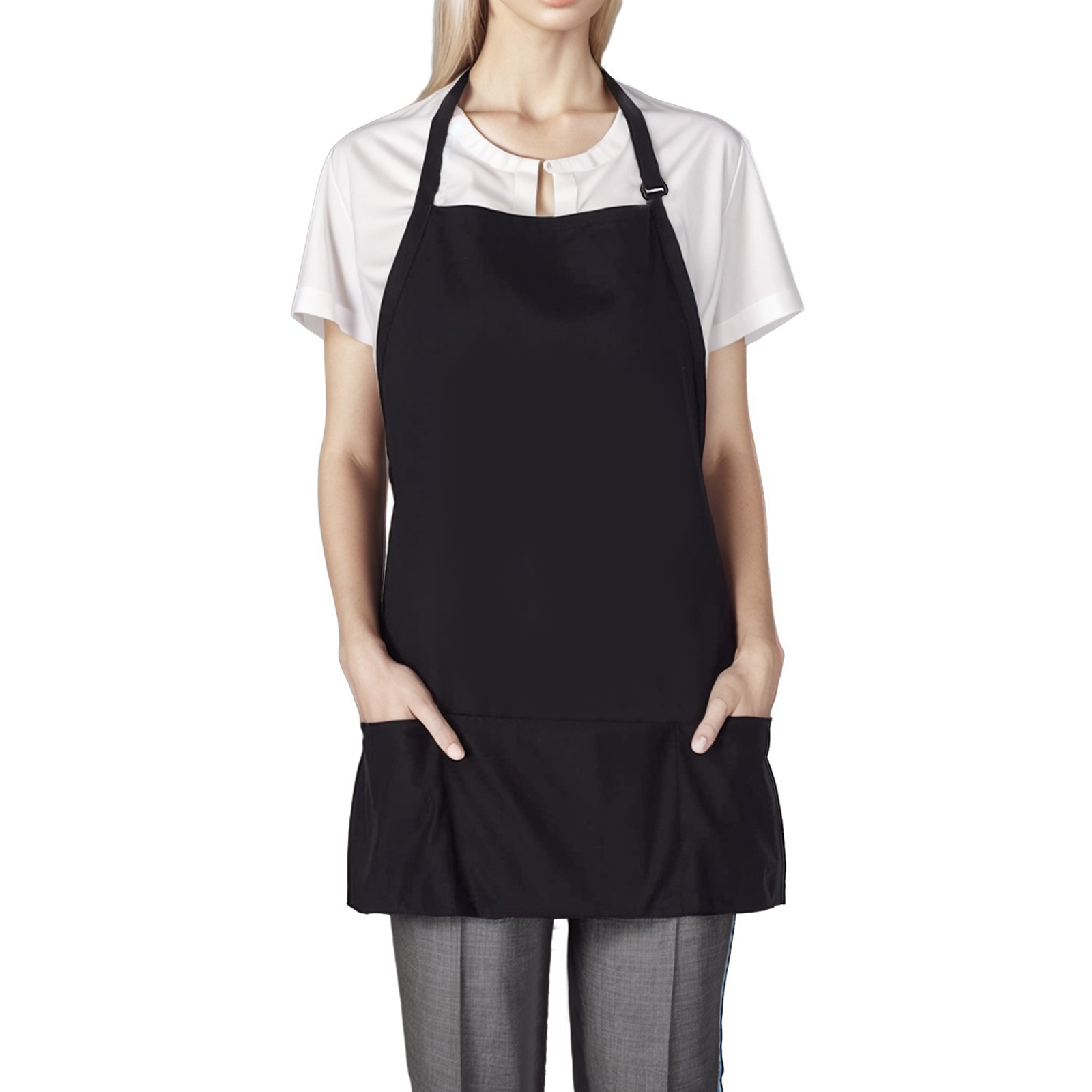TOPTIE Polyester Chef Apron for Kitchen Hairdressing Waiter/Waitress