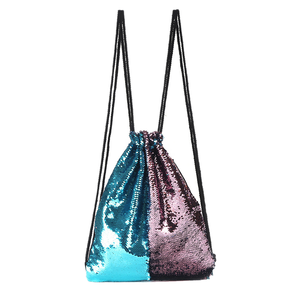 drawstring sequin bag