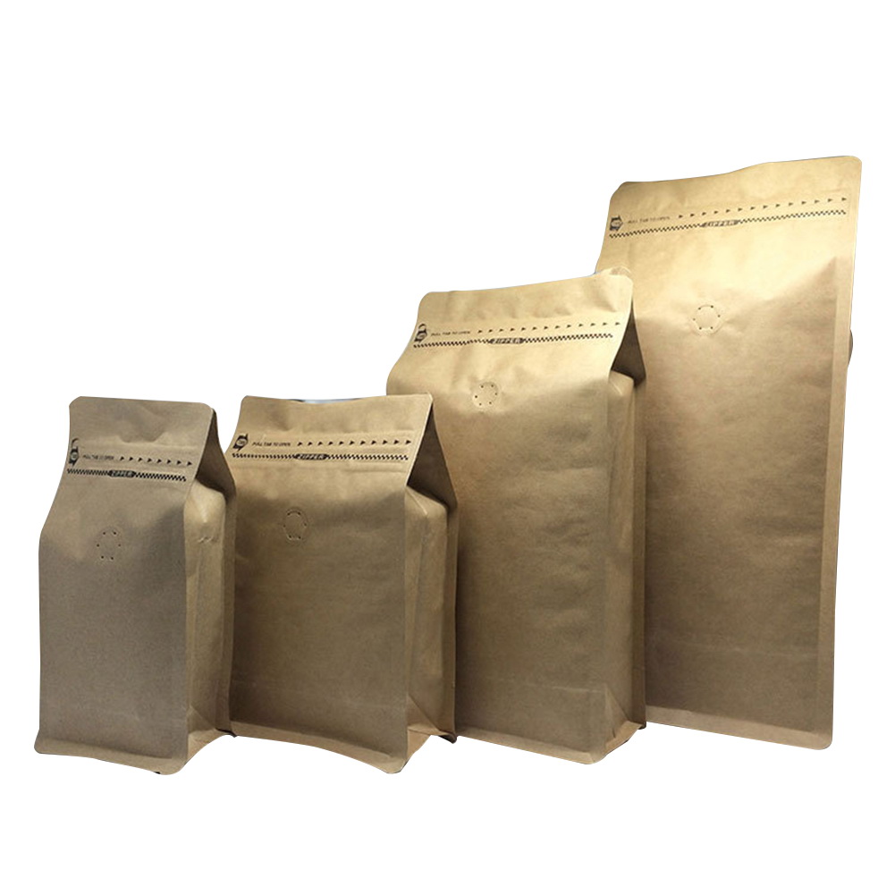 Custom Kraft Side Gusseted Bags Coffee With Degassing Valve And Double Ziplock Pull Tab Zipper Fda Compliant Custom Kraft Side Gusseted Bags Coffee With Degassing Valve And Double Ziplock Pull Tab Zipper Fda Compliant