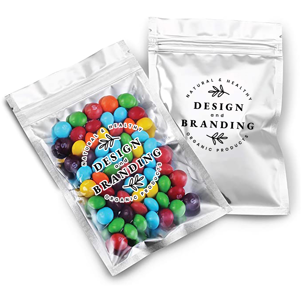 Muka Custom Mylar Bags w/Zip Sealable Heat Seal Bags for Candy and Food  Packaging, 4 Mil, FDA Compliant, 1 OZ, 3.5W x 6.5L, One Color Silk Screen  Printing Sale, Reviews. - Opentip