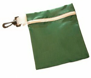 Custom Nylon Golf Tee Bag Zipper Closure Plastic Clip 7 X6