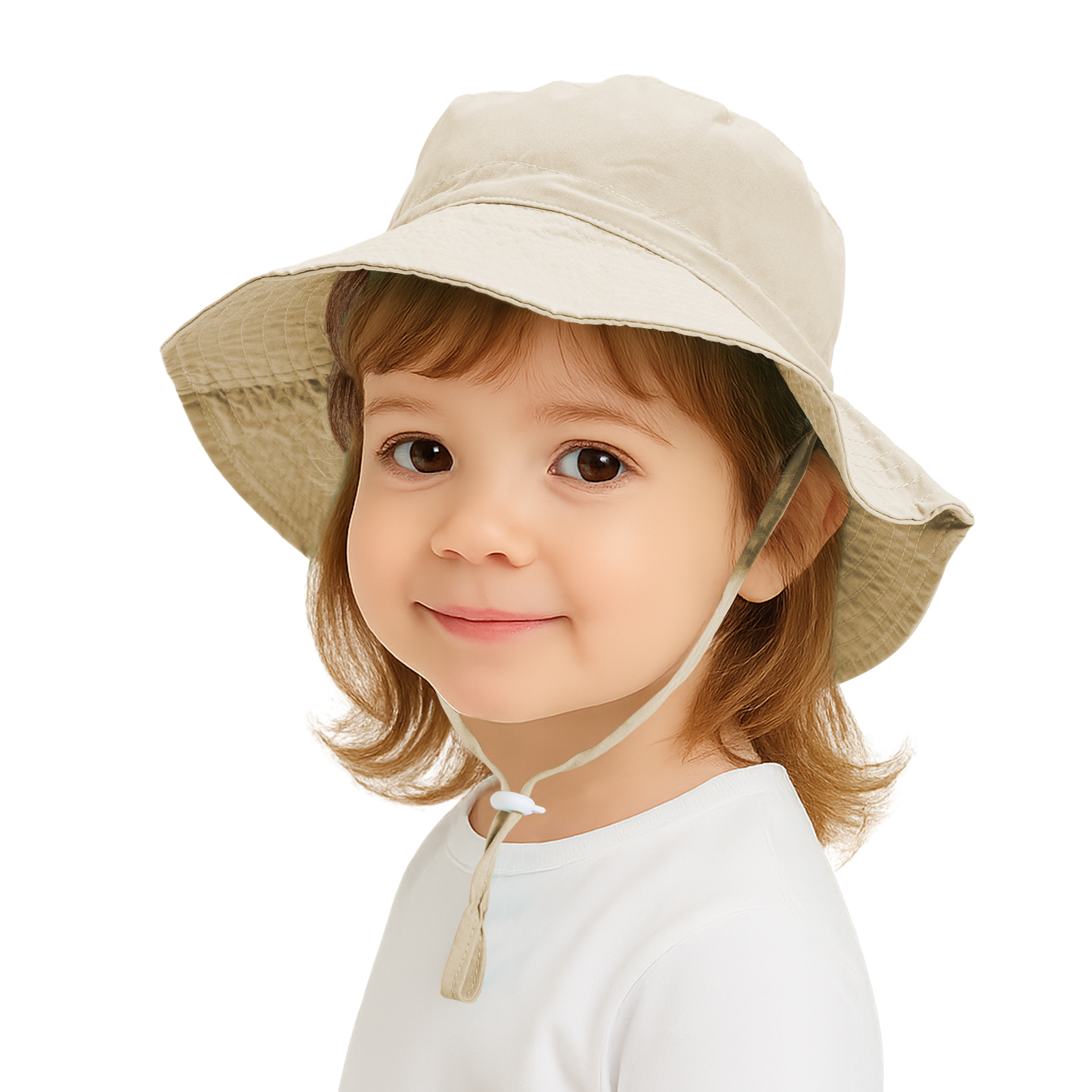 TOPTIE Baby Sun Hat Summer Beach Hat UPF 50+ Bucket Hat with Wide Brim for Kids 0-6 Years