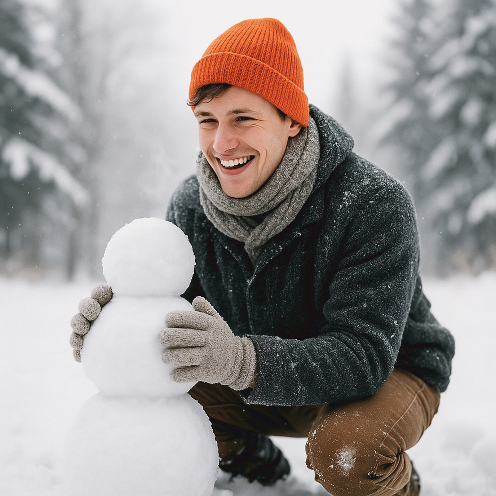 TOPTIE Winter Cuffed Fisherman Beanie 80g Ribbed Knit Hats Unisex, Warm & Soft Toboggan Cap