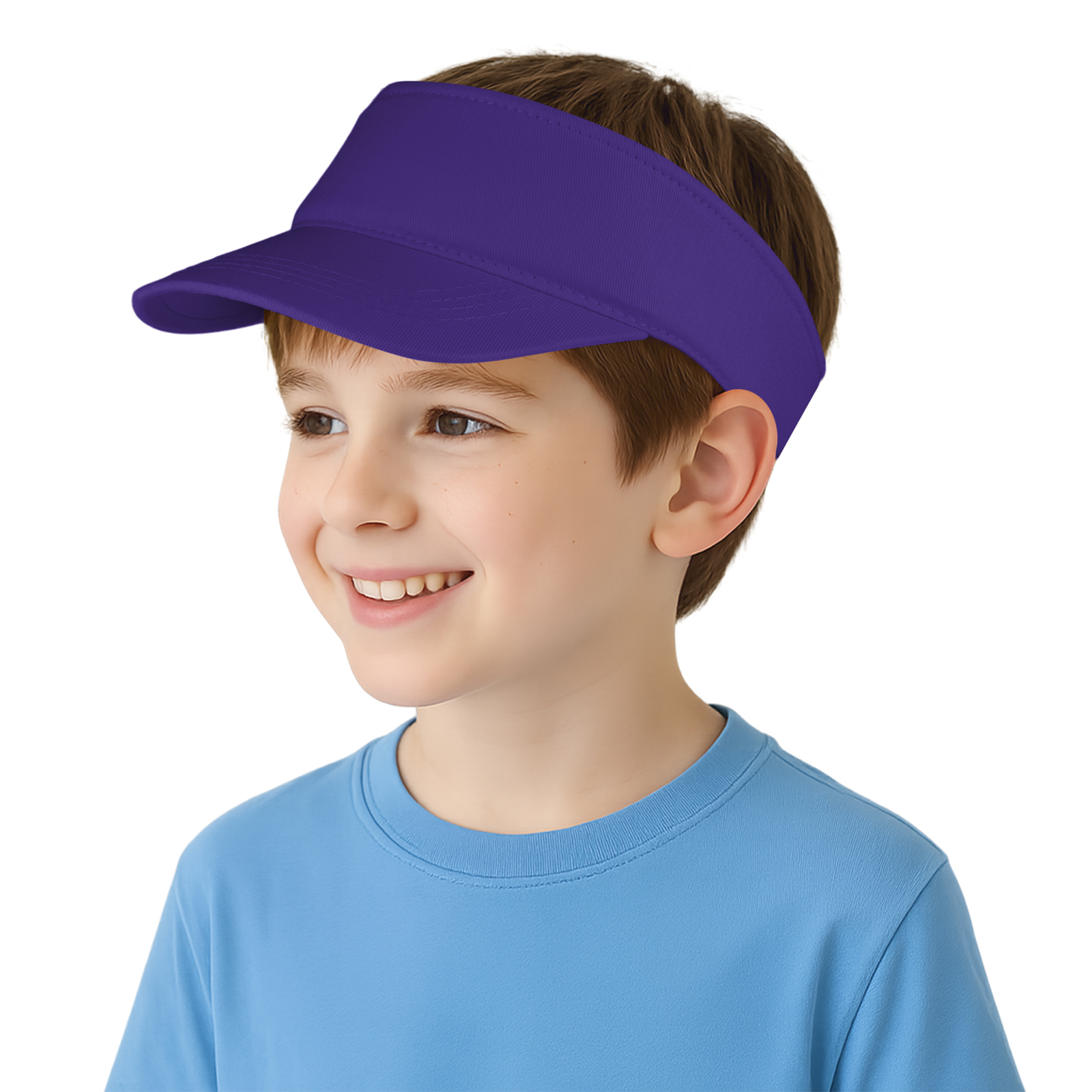 TOPTIE Kids Sun Visor Cap Cotton Protection Visors for Boys Girls Aged 2-10 Years Old