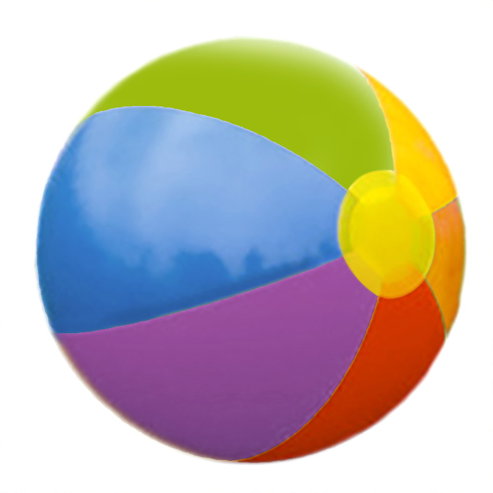 rainbow beach ball