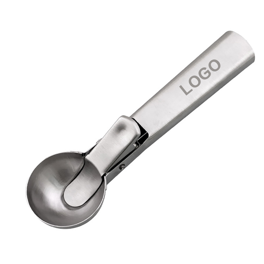 Durable Ice Cream Spoon Efficient Stainless Steel Trigger Release