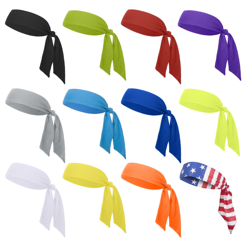 Personalized Head Tie, Tie Headband, Tennis Headband, Sports Headband
