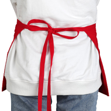 Embroidered Waitress Waist Apron with 3 Pockets, Personalized Add Your Text Restaurant Half Aprons, 24"W x 12"H