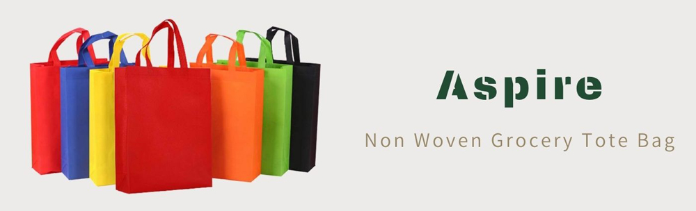 Aspire Eco Cloth Packing Bag Reusable Non-woven Grocery Tote Bag for Party, School, Gift Decoration