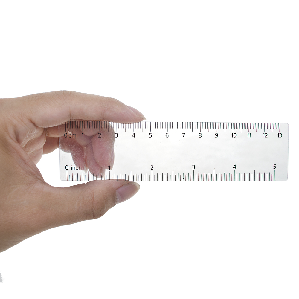  7 Pack Clear Ruler 12 Inch Plastic Ruler, Inches and