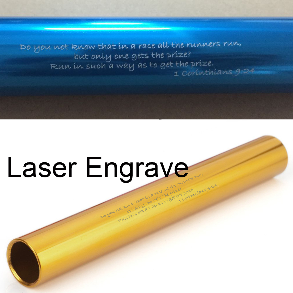 GOGO Custom Laser Engrave Aluminum Relay Baton Track and Field Official Size Baton
