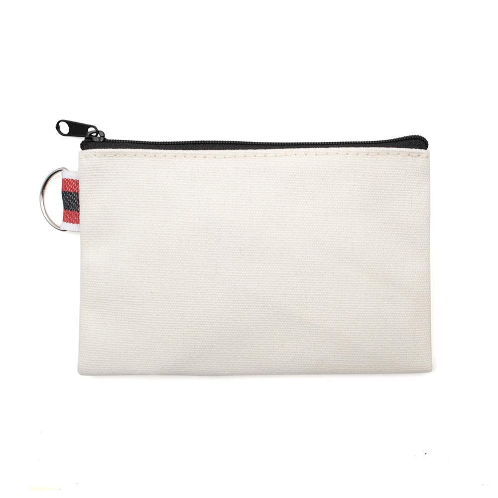 Canvas Cosmetic Bag With Metal Zipper