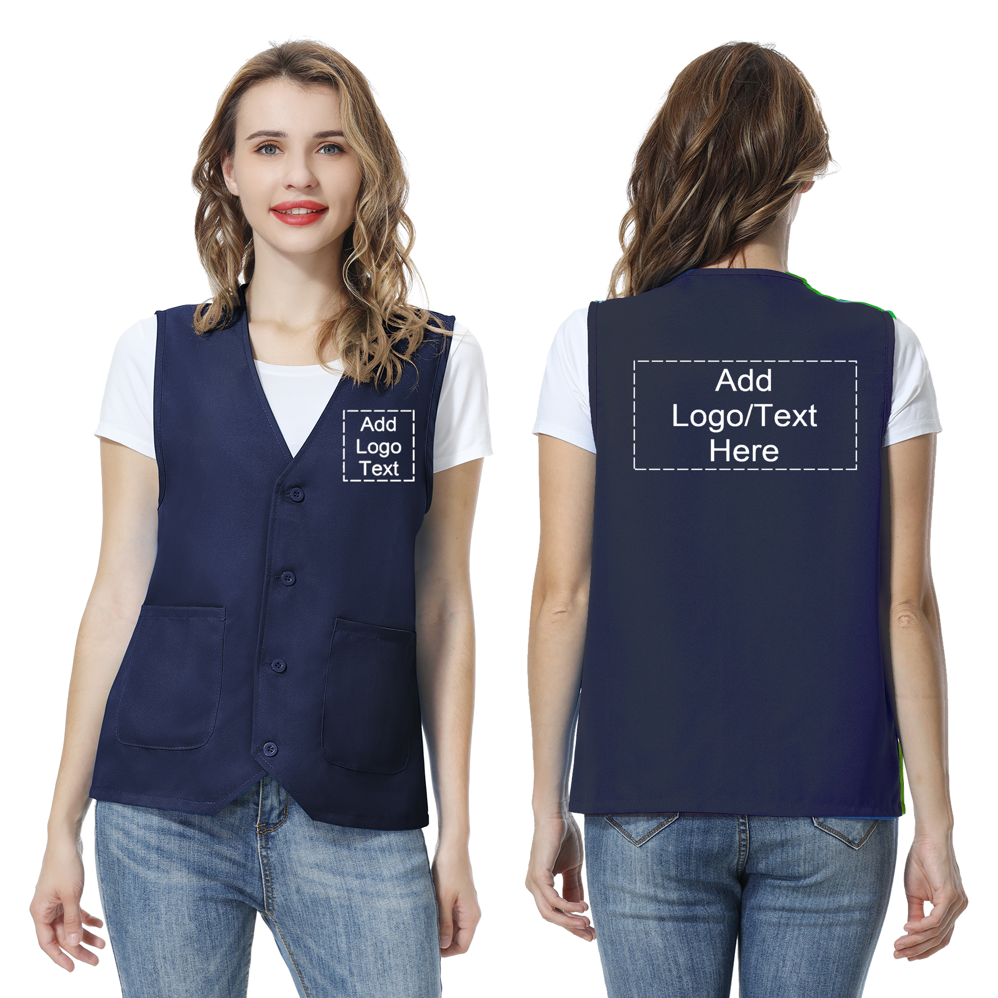 TOPTIE Custom Work Vest Personalized Volunteer Activity