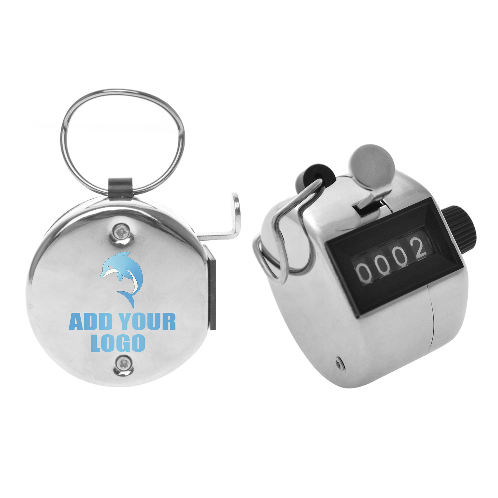 GOGO Custom Metal Clicker Counter, Hand Held Counter, Manual