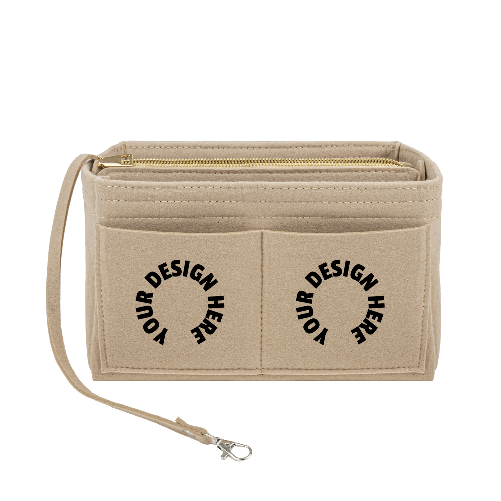 Purse Handbag Tote Pocketbook Bag Organizer Insert with Zipper