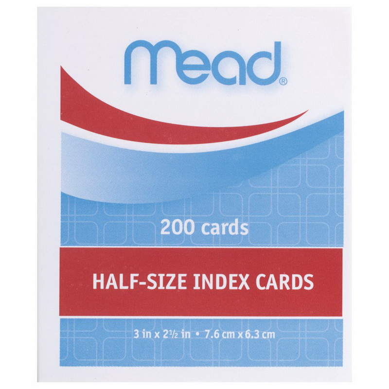 100 Ct. 3 X 5 Ruled Colored Index Card