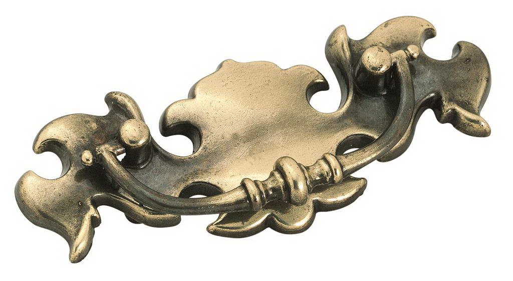 3 Bail Pull Antique Brass - D. Lawless Hardware