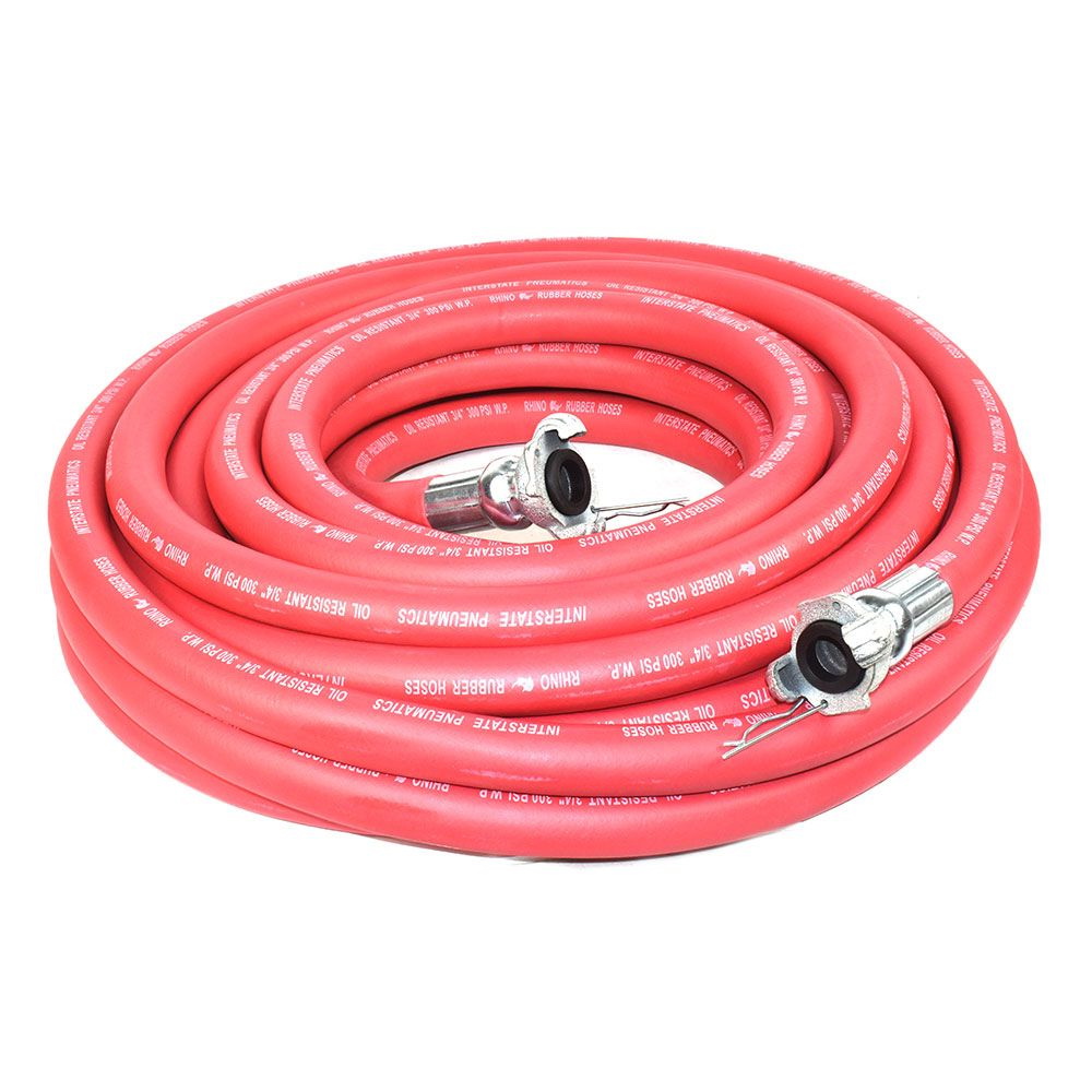 Interstate Pneumatik Druckluftschlauch – Gummi, 50 Fuß (ca. 15 M), 3/10,2 Cm Durchmesser, 300 PSI, Für Jackhammer