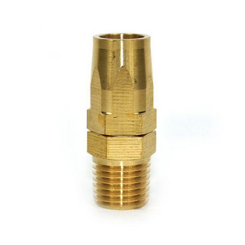 HU14-025 25' ft Air Hose Polyurethane 1/4" NPT Solid Fittings Brass 200 PSI 