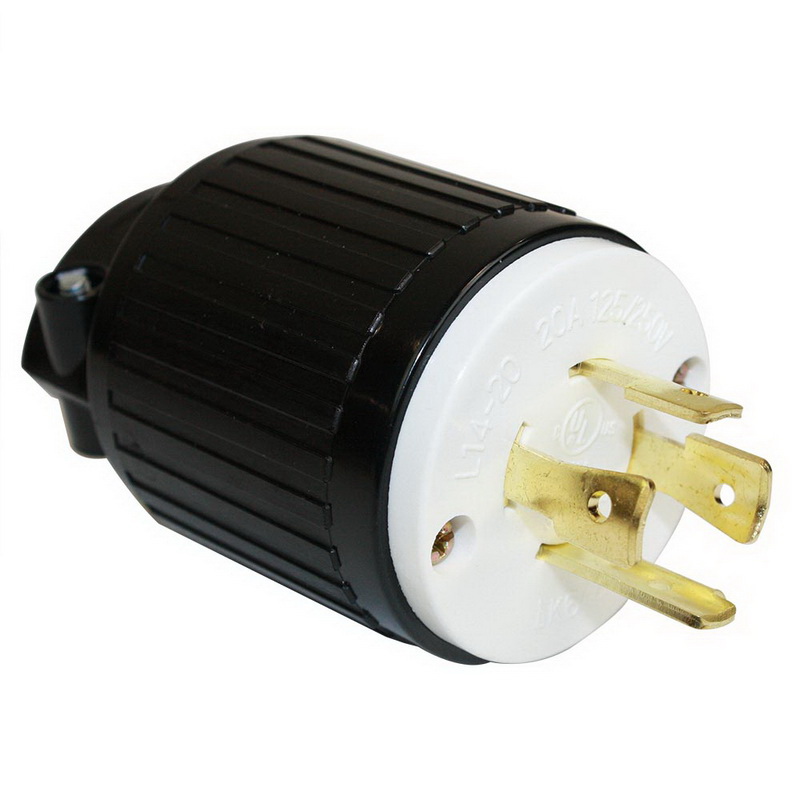 YGA023 20 Amps Twist Lock Electrical Plug 3 Wire NEMA L6-20P 250V 