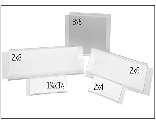 酷牌库|商品详情-Wire Rac进口代理批发 Wire Rac WR3005 线架标签架，3" x 5"，透明