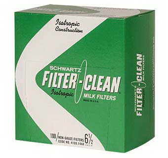 Tuffy进口代理批发 Tuffy 4103.1444 Filter-Clean? 各向同性牛奶过滤器 6.5 英寸圆盘 100 个