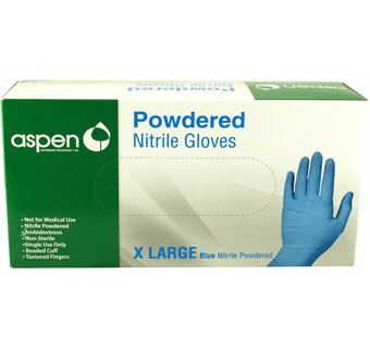 Ammex GPNB46100 GlovePlus Powder Free Nitrile Gloves [Black] [Large] (100  ct)