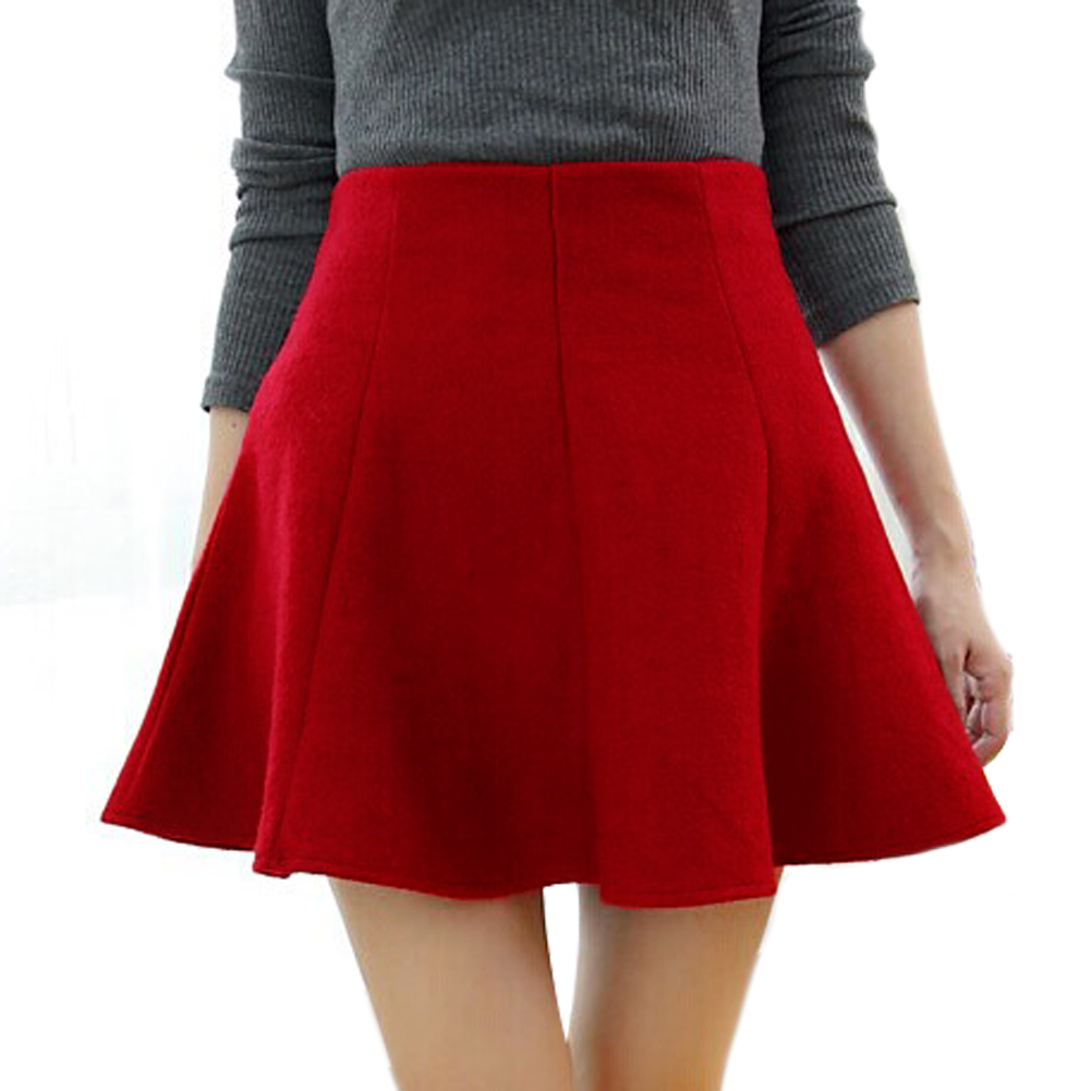 Opentip.com: TopTie High Waist Woolen Blend Bubble Skirt, Stylish Full ...