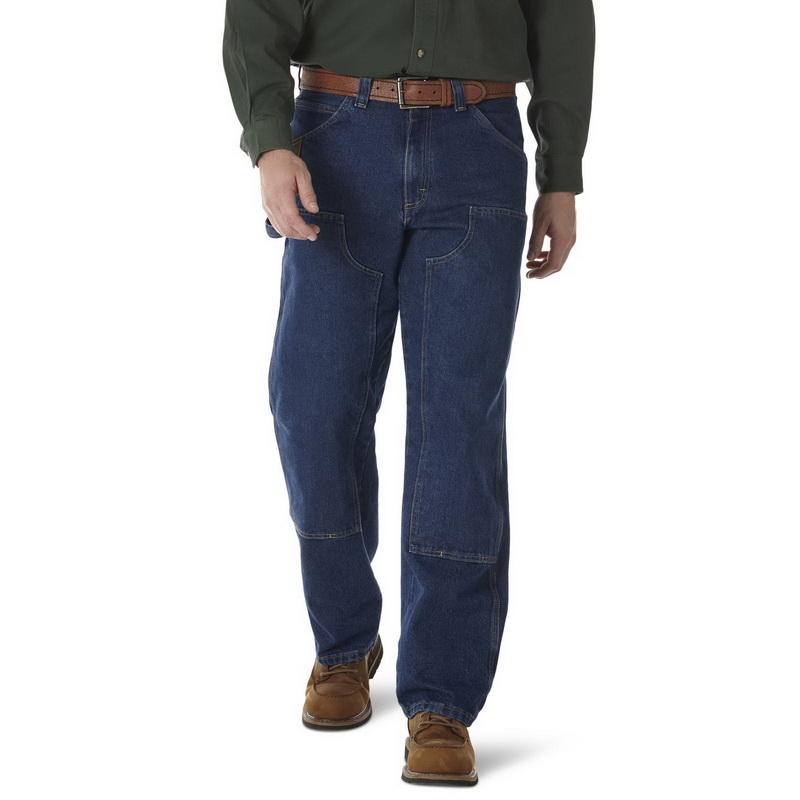 Wrangler进口代理批发 Wrangler 103W030AI RIGGS WORKWEAR 实用牛仔裤 - 古董靛蓝