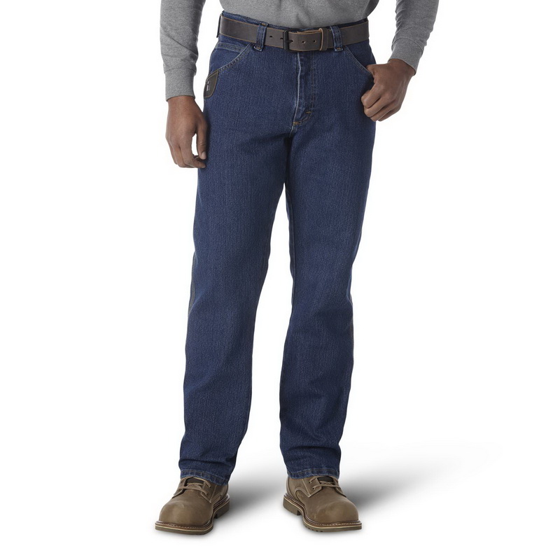 Wrangler进口代理批发 Wrangler 103WAC5MS RIGGS WORKWEAR 高级舒适五袋牛仔裤 - 中石色