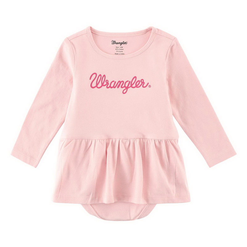 Wrangler进口代理批发 Wrangler 112338985 女婴连体衣连裙子 - 粉色