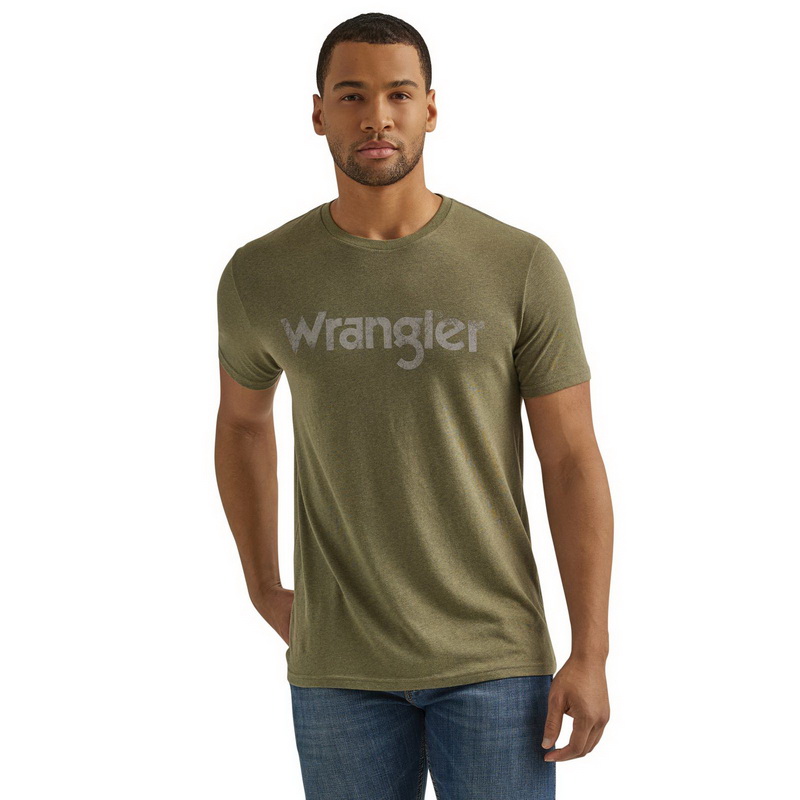 Wrangler进口代理批发 Wrangler 112344110 全年短袖 T 恤 - 常规版型 - Sage Heather