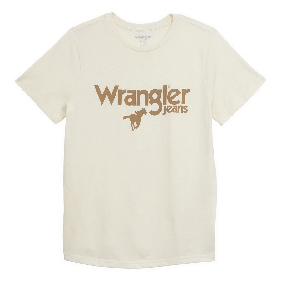 Wrangler进口代理批发 Wrangler 复古图案 T 恤 - 常规版型 - 古色古香