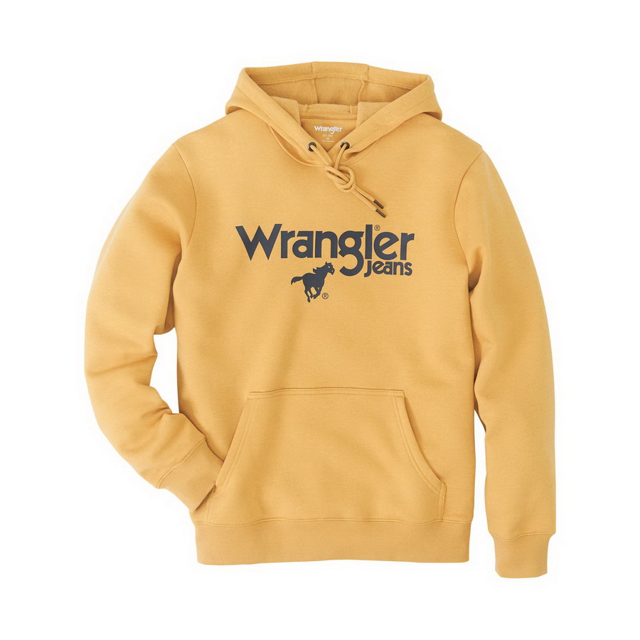 酷牌库|商品详情-Wrangler进口代理批发 Wrangler 套头连帽衫 - 常规版型 - 淡金色