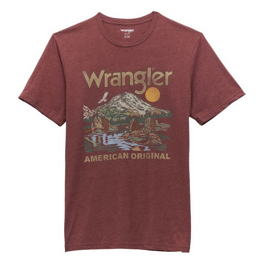 Wrangler进口代理批发 Wrangler 短袖 T 恤 - 常规版型 - Port Heather