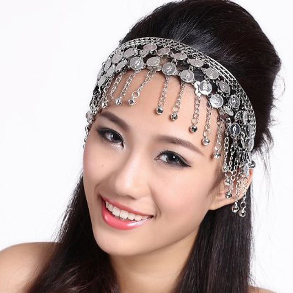 Opentip.com: BellyLady Belly Dance Tribal Metal Headband With Silver ...